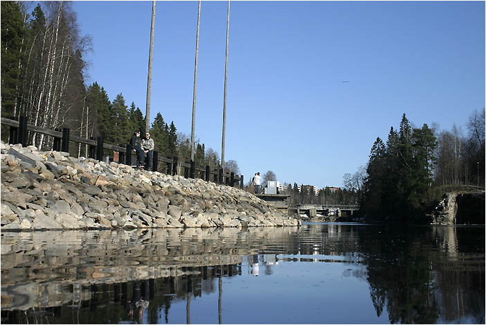 Kajaaninjoen rantamaisema